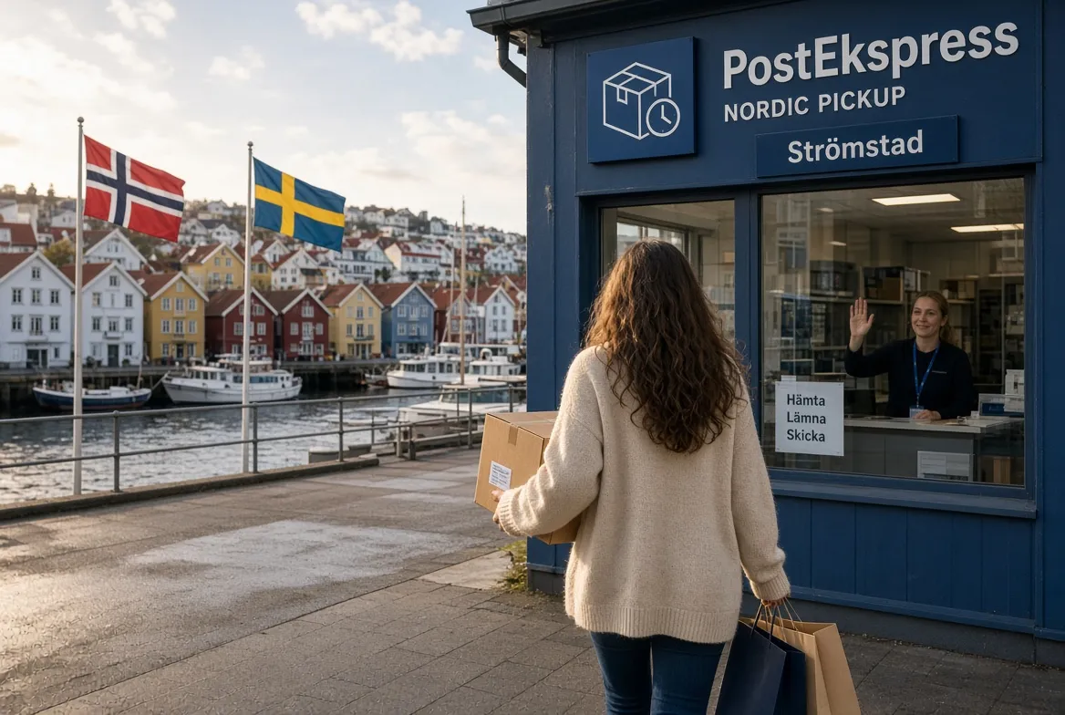 Henteadresse for pakker, Trädgårdsgatan 8 i Strömstad